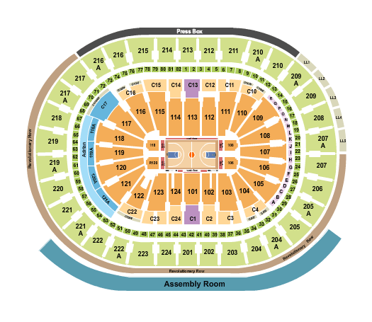 Xfinity Mobile Arena 76ers Seating Chart